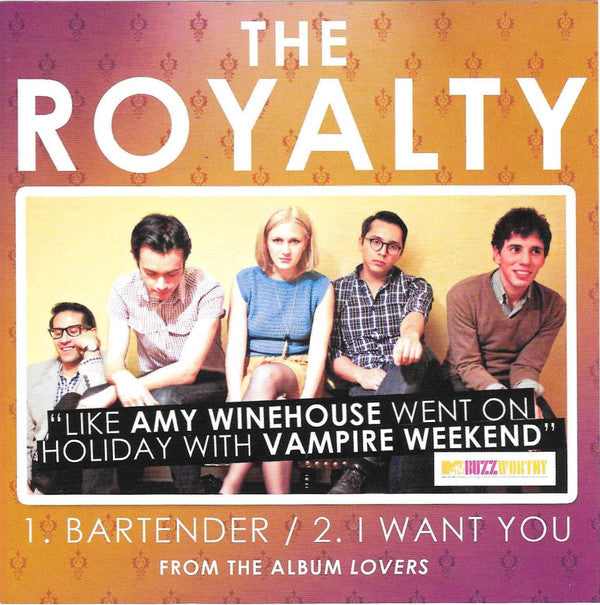 Royalty, The ‎– Bartender / I Want You CD
